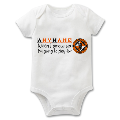 Dundee Utd Personalised Baby Grow When I Grow Up