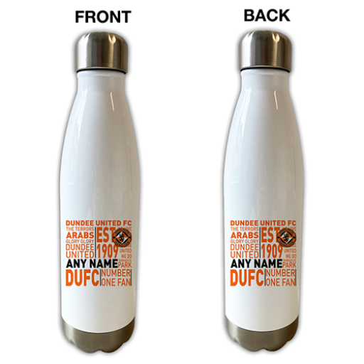 Dundee Utd Personalised Bowling Bottle - Text