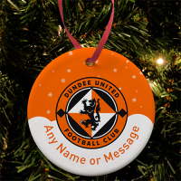 Dundee Utd Personalised Christmas Tree Decoration