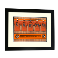 Dundee Utd Personalised Framed Print Changing Room