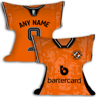 Dundee Utd Personalised Home Shirt Cushion 2023-2024