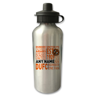 Dundee Utd Personalsied Water Bottle Text