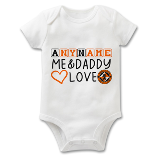 Dundee Utd Personalised Baby Grow- Me & Daddy Love