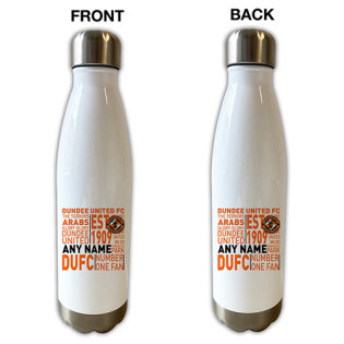 Dundee Utd Personalised Bowling Bottle - Text