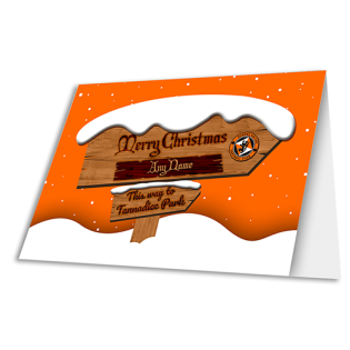 Personalised Greeting Card Christmas Sign 