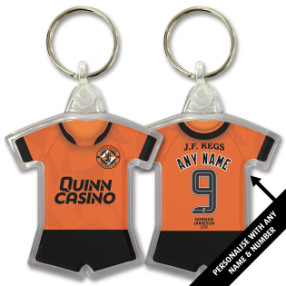Dundee Utd - Personalised Shirt Keyring Home 2024-25