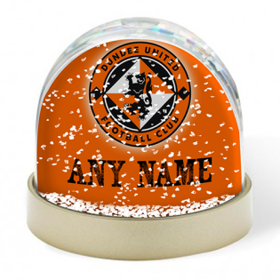 Personalised Dundee Utd Snow Globe - Crest
