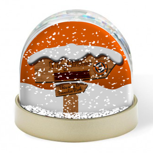 Dundee Utd Personalised Snow Globe - Christmas Sign