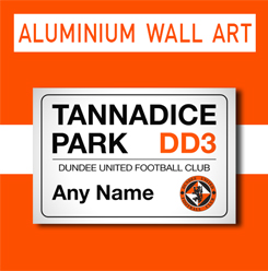 Dundee Utd Personalised Wall Art