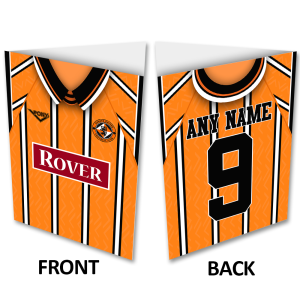 Dundee Utd Personalised Greeting Card Retro Home Shirt 1994 Name & Number