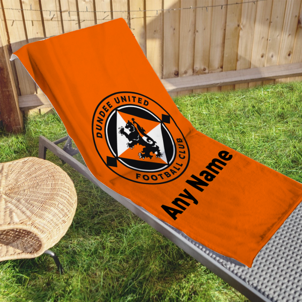 Personalised Beach Towel Dundee United Crest - Image 2
