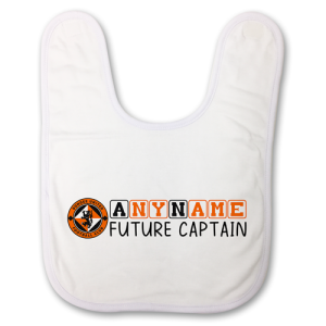 Dundee Utd Personalised Baby Bib- Future Captain