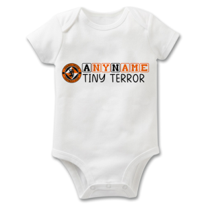 Dundee Utd Personalised Baby Grow- Tiny Terror