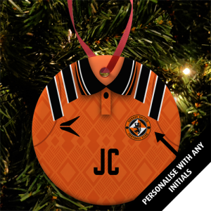  Dundee Utd Ceramic Bauble - Retro Home Shirt 1993