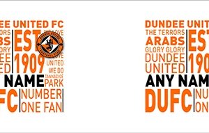 Dundee Utd Personalised Bowling Bottle - Text