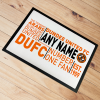 Personalised Door Mat - Text