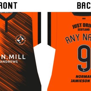 Dundee Utd Personalised Home Shirt Cushion