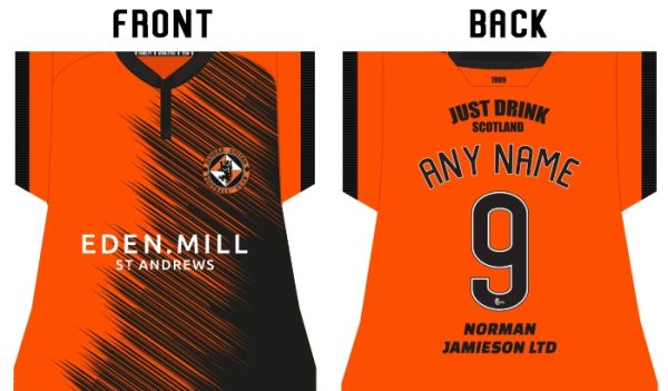 Dundee Utd Personalised Home Shirt Cushion