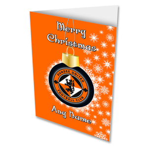 Personalised Greeting Card Christmas Bauble