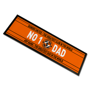 Bar Runner - No.1 Dad-Black Edging 88x25cm