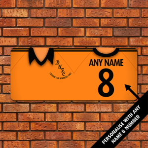 Large Dundee Utd Aluminium Wall Art - Retro Home Shirt 1982
