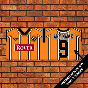 Large Dundee Utd Aluminium Wall Art - Retro Home Shirt 1994