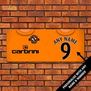 Large Dundee Utd Aluminium Wall Art - Retro Home Shirt 2010