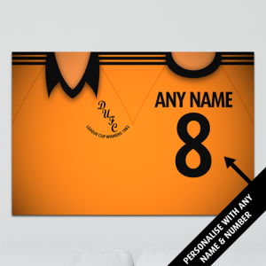 Dundee Utd Aluminium Wall Art - Retro Home Shirt 1982