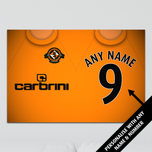 Dundee Utd Aluminium Wall Art - Retro Home Shirt 2010