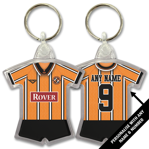 Dundee Utd Retro Shirt Keyring Home 1994