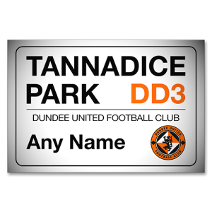 Personalised Street Sign Dundee Utd 