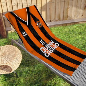 Alternative view of Dundee United Personalised Beach Towel - Home Shirt 2025-26