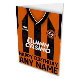 Dundee Utd Personalised Greeting Card Happy Birthday Home Shirt 2025/26