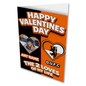 Happy Valentines Day Personalised Greeting Card Photo & Name Upload The 2 Loves Of My Life