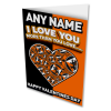 Dundee United Personalised Greeting Card Valentines Day I Love You More Than