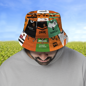 Alternative view of Dundee United FC Bucket Hat Personalised Retro Shirts