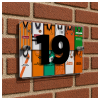Dundee United FC Personalised House Number Plaque Retro Shirts