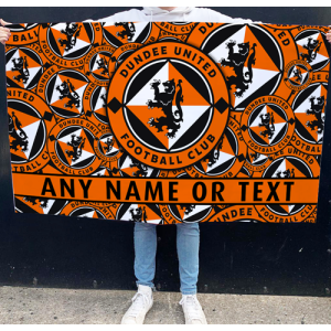 Dundee United Personalised Flag Crest Mash