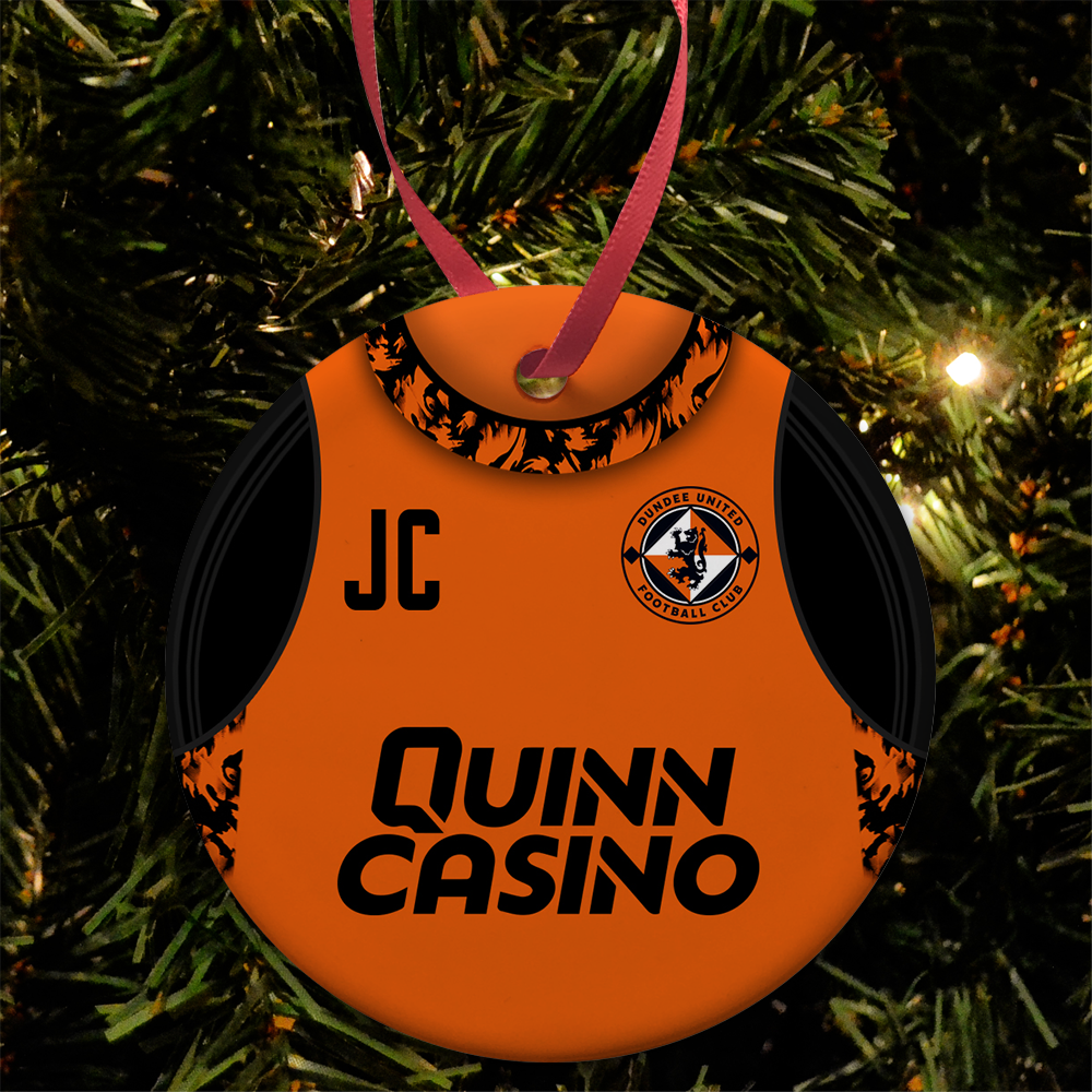 Dundee Utd Ceramic Bauble - Home Shirt 2026-27