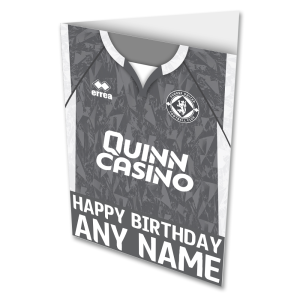 Dundee Utd Personalised Greeting Card Happy Birthday Away Shirt 2026/27