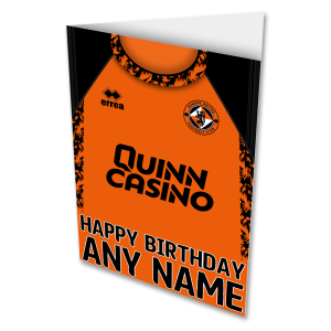Dundee Utd Personalised Greeting Card Happy Birthday Home Shirt 2026/27