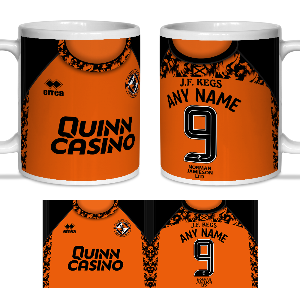 Dundee Utd Personalised Mug - Home Shirt 2026-27